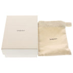 Saint Laurent Paris Cassandra Logo Origami Caviar Leather Tiny Compact Wallet — view 6