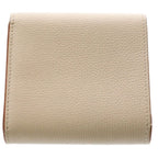 Loewe Anagram Logo Plate Trifold Leather Compact Wallet Bifold Beige — view 2