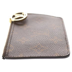 Louis Vuitton Monogram Card Holder Romy Leather Coin Fragment Case Brown Purple — view 3
