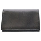 Prada Saffiano Triangle Card Case Business Holder Black — view 2