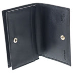 Prada Saffiano Triangle Card Case Business Holder Black — view 4
