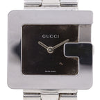 Gucci Square Stainless Steel Quartz Analog Display Brown Dial Watch