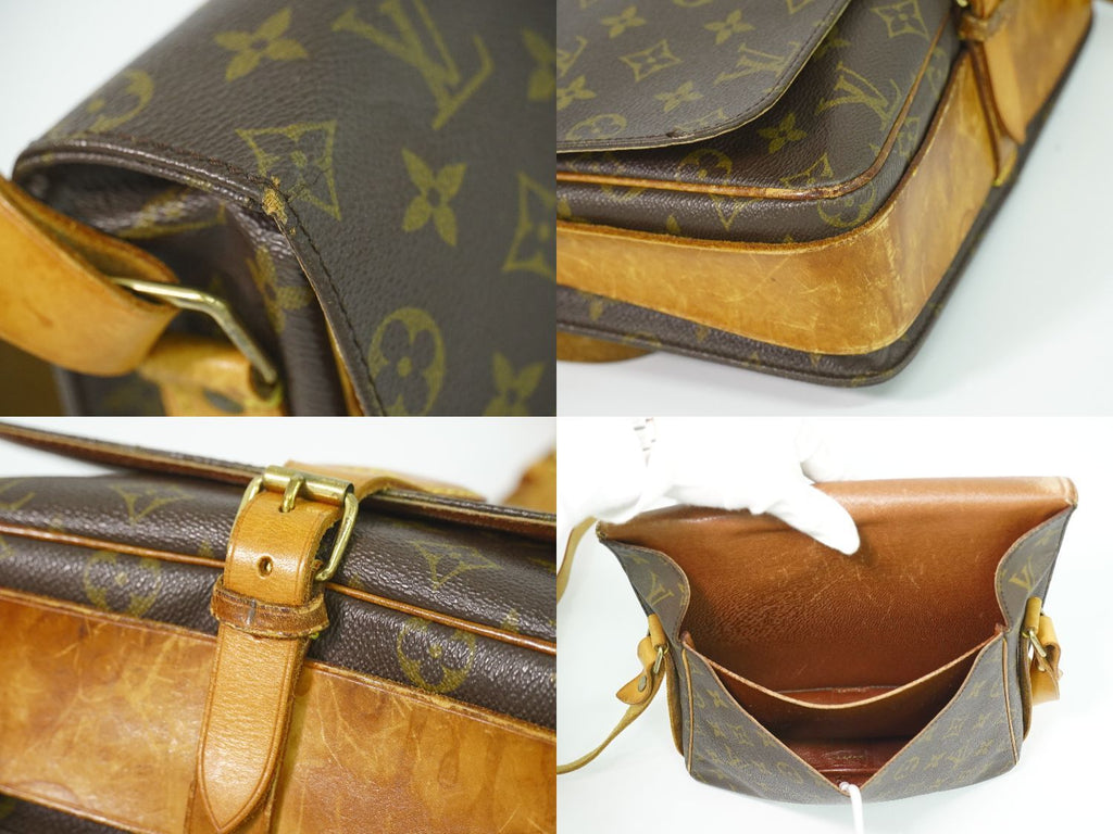 Louis Vuitton LV Cartouchiere 26 GM Monogram Shoulder Bag Pochette Brown — view 8