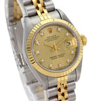 Rolex Datejust Diamond Watch SS Yellow Gold 18k — view 4