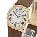 Cartier Londre Louis SM Watch 18k Pink Gold Leather — view 3