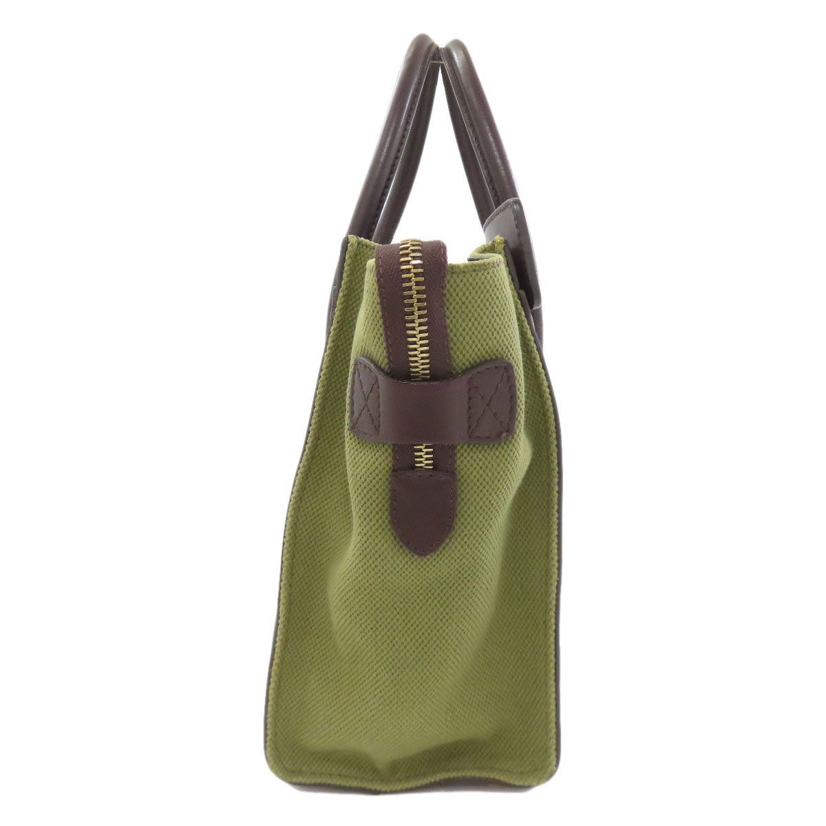 Celine Luggage Micro Handbag Canvas Leather — view 3