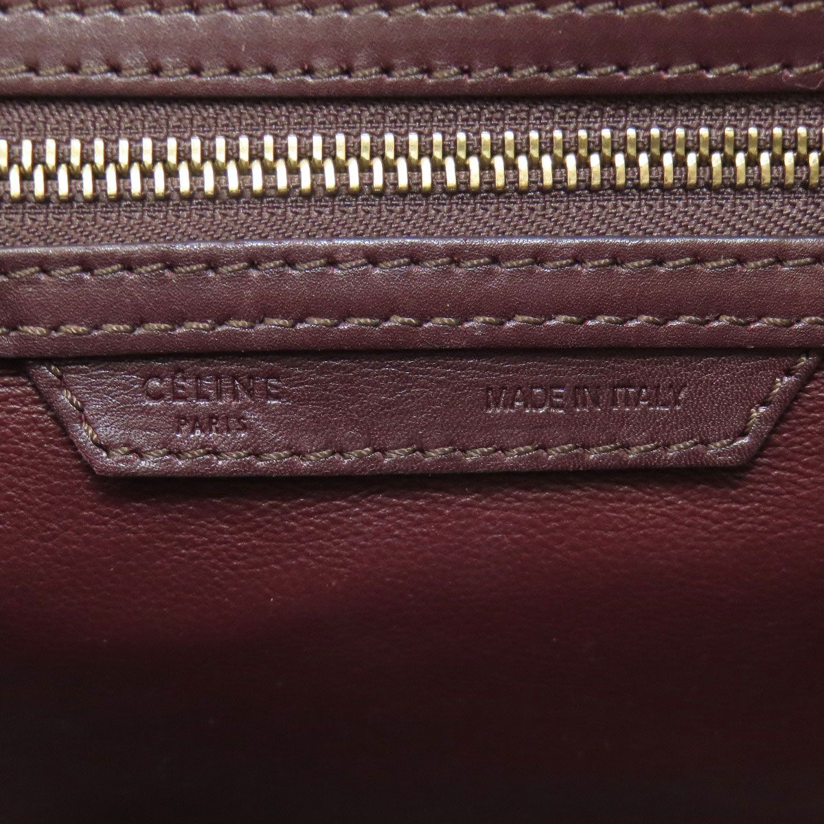 Celine Luggage Micro Handbag Canvas Leather — view 6