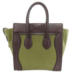 Celine Luggage Micro Handbag Canvas Leather — view 2