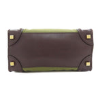 Celine Luggage Micro Handbag Canvas Leather — view 4