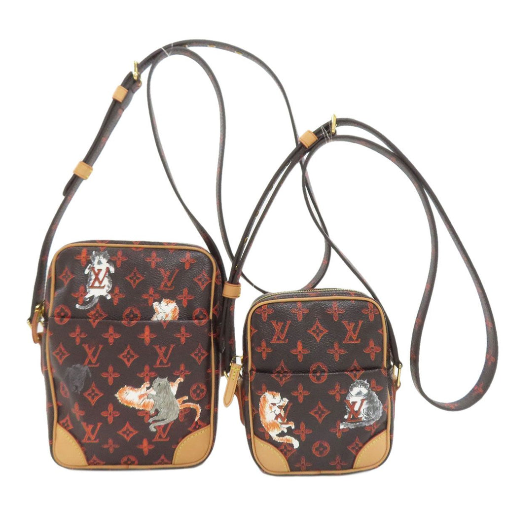 Louis Vuitton Panum Set Cat Gram Shoulder Bag Monogram Canvas