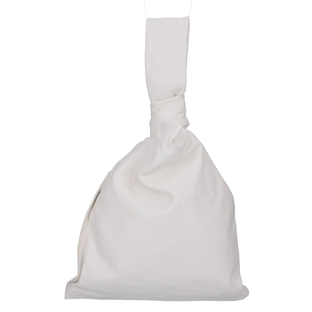 Bottega Veneta the Twist White Calfskin Triangle Handbag — view 3