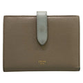 Celine Bifold Wallet Strap Pebble Mineral