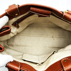 Gucci Tote Shoulder GG Running Canvas Leather Brown — view 6