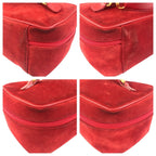 Gucci Horsebit Red Gold Suede 032 Handbag Vanity Bag — view 5