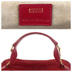 Gucci Horsebit Red Gold Suede 032 Handbag Vanity Bag — view 3