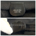 Gucci Bamboo Black Silver Nylon 000 5 Handbag — view 3