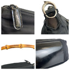 Gucci Bamboo Black Silver Nylon 000 5 Handbag — view 5