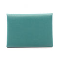 Hermes Coin Case Calvi Duo Vert Vertigo Leather