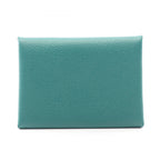 Hermes Coin Case Calvi Duo Vert Vertigo Leather