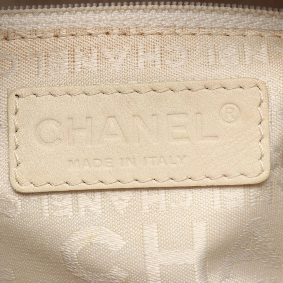 Chanel Choco Bar Camellia Pink Canvas Leather Bar Boston Bag — view 4