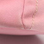 Chanel Choco Bar Camellia Pink Canvas Leather Bar Boston Bag — view 6