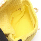 Chanel Shoulder Bag 19 D'isneuf Quilted 2-Way Yellow Fabric 19 Chain — view 3