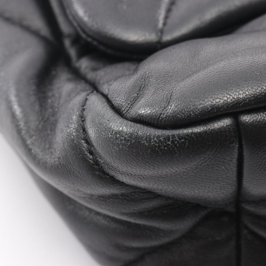 Chanel Shoulder Bag 19 D'isneuf Quilted 2-Way Black Lambskin 19 Chain — view 8