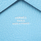 Hermes Coin Case Calvi Duo Celeste Leather — view 6