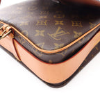 Louis Vuitton Shoulder Bag Cart Ciel MM Canvas Leather — view 7