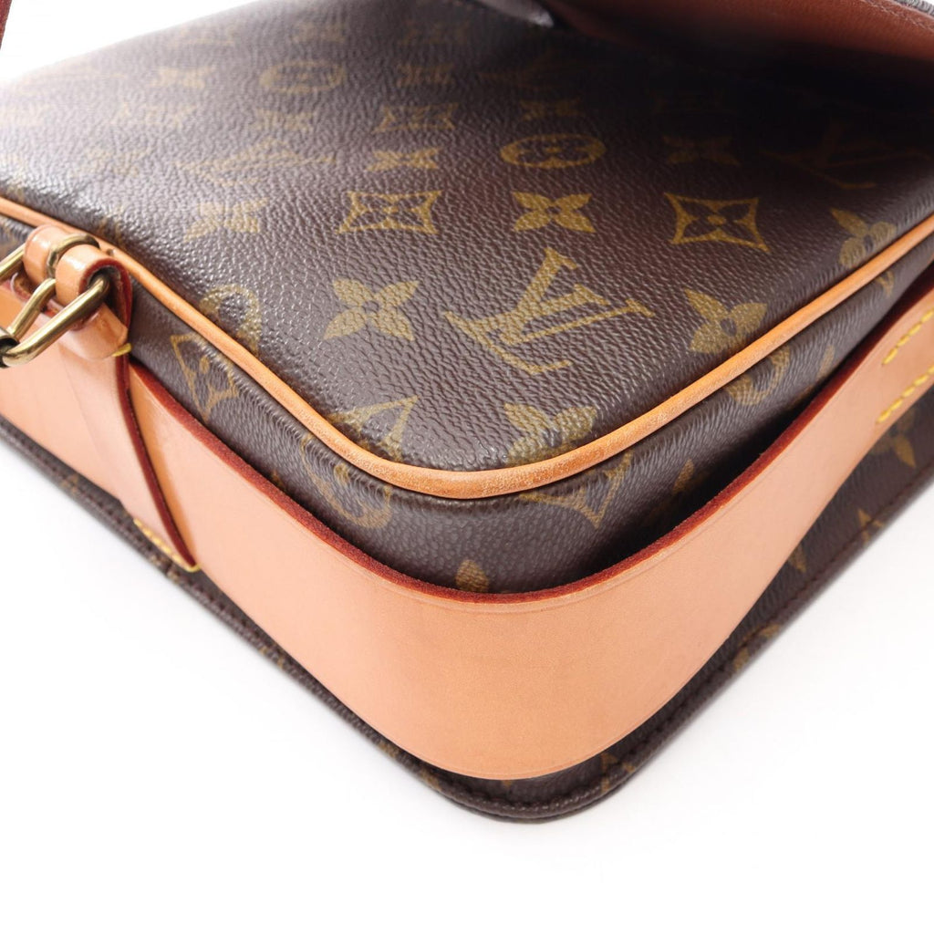 Louis Vuitton Shoulder Bag Cart Ciel MM Canvas Leather — view 7