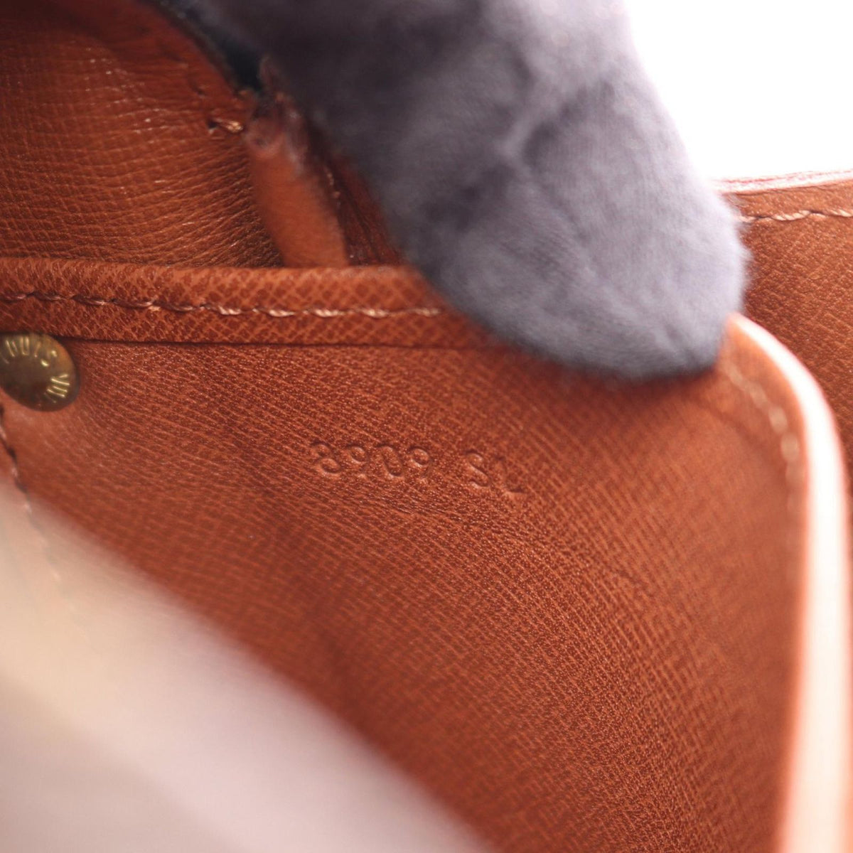 Louis Vuitton Shoulder Bag Cart Ciel MM Canvas Leather — view 5