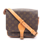 Louis Vuitton Shoulder Bag Cart Ciel MM Canvas Leather