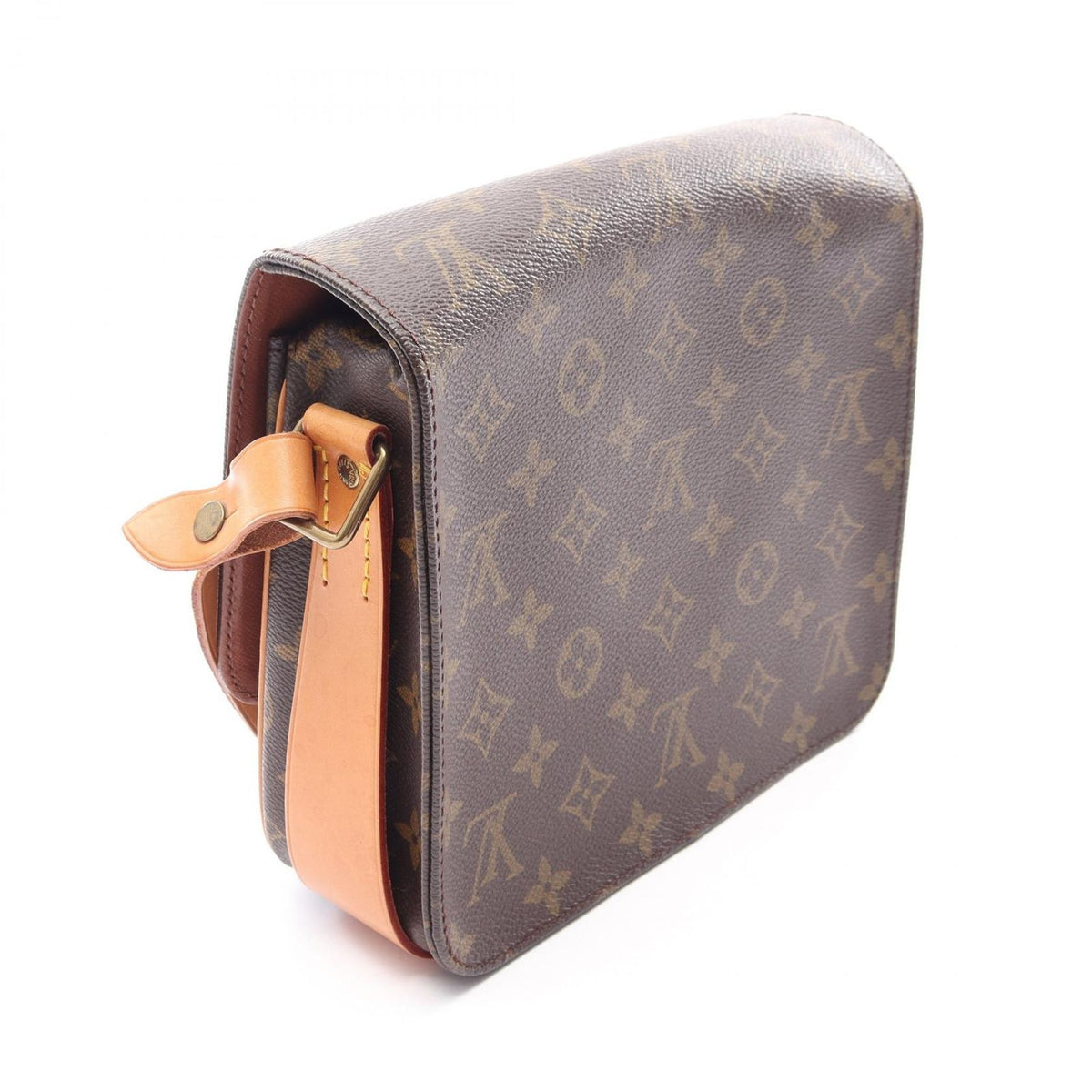 Louis Vuitton Shoulder Bag Cart Ciel MM Canvas Leather — view 2