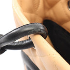 Chanel Tote Cambon Line Small Beige Black Leather — view 7