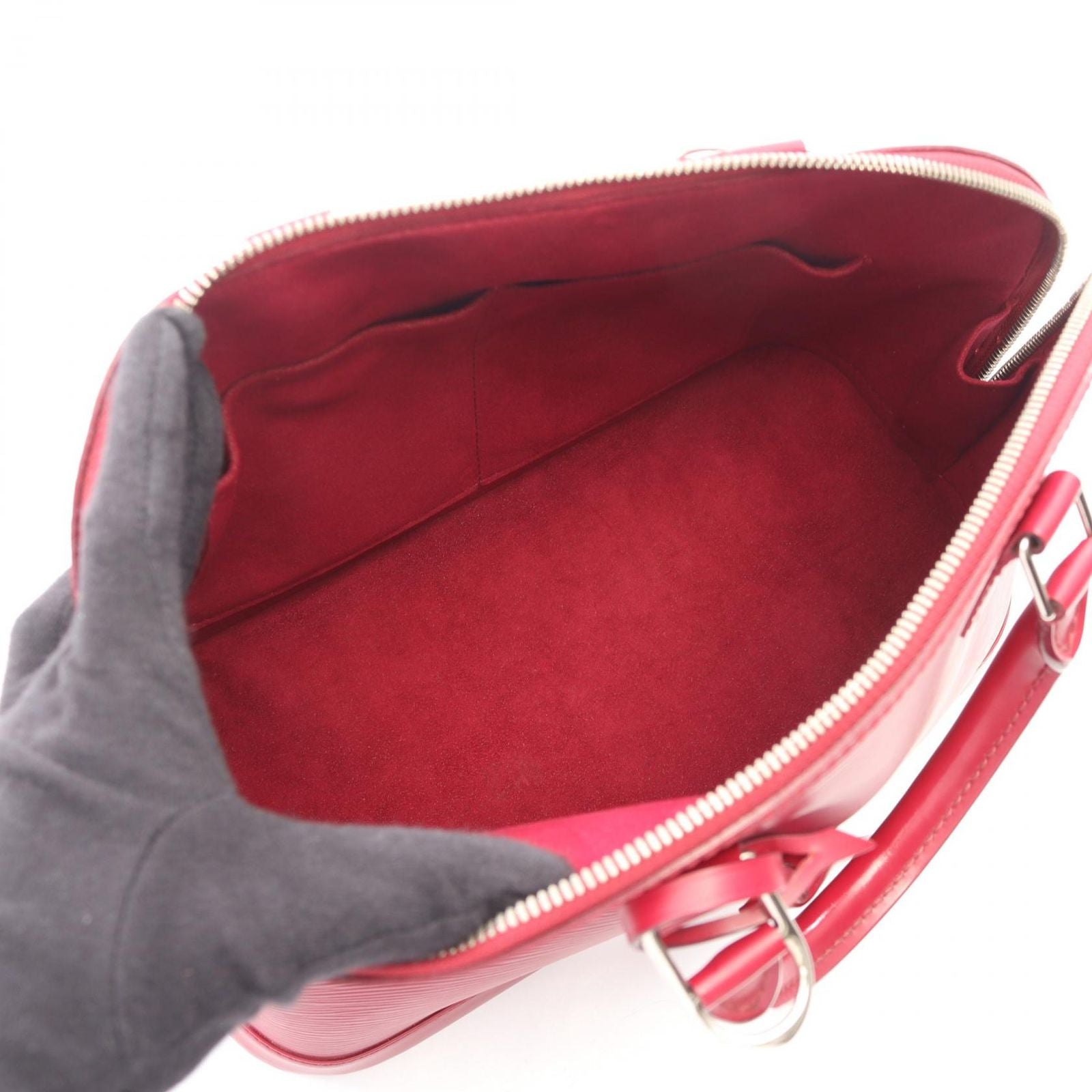 Louis Vuitton Handbag Alma PM Fuchsia Leather — view 3