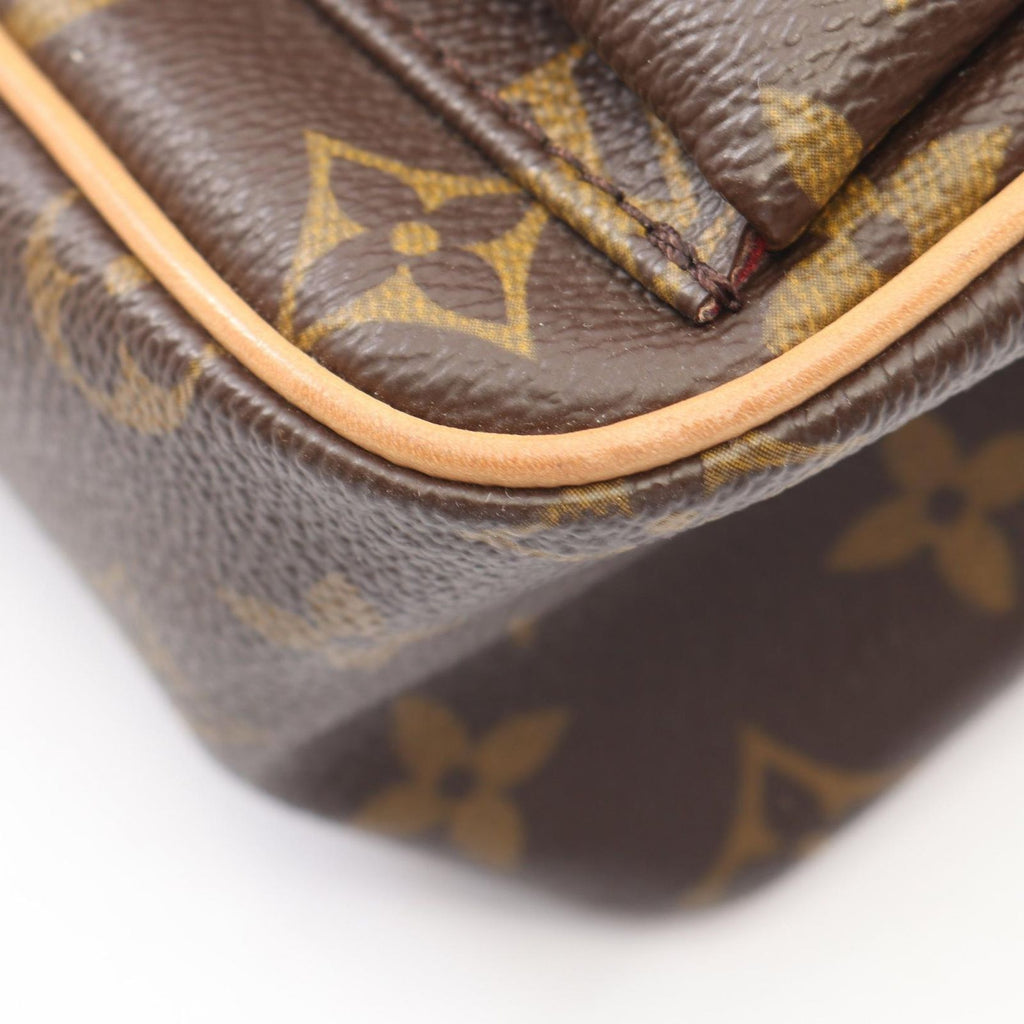 Louis Vuitton Shoulder Bag Viva City PM Canvas Leather — view 6