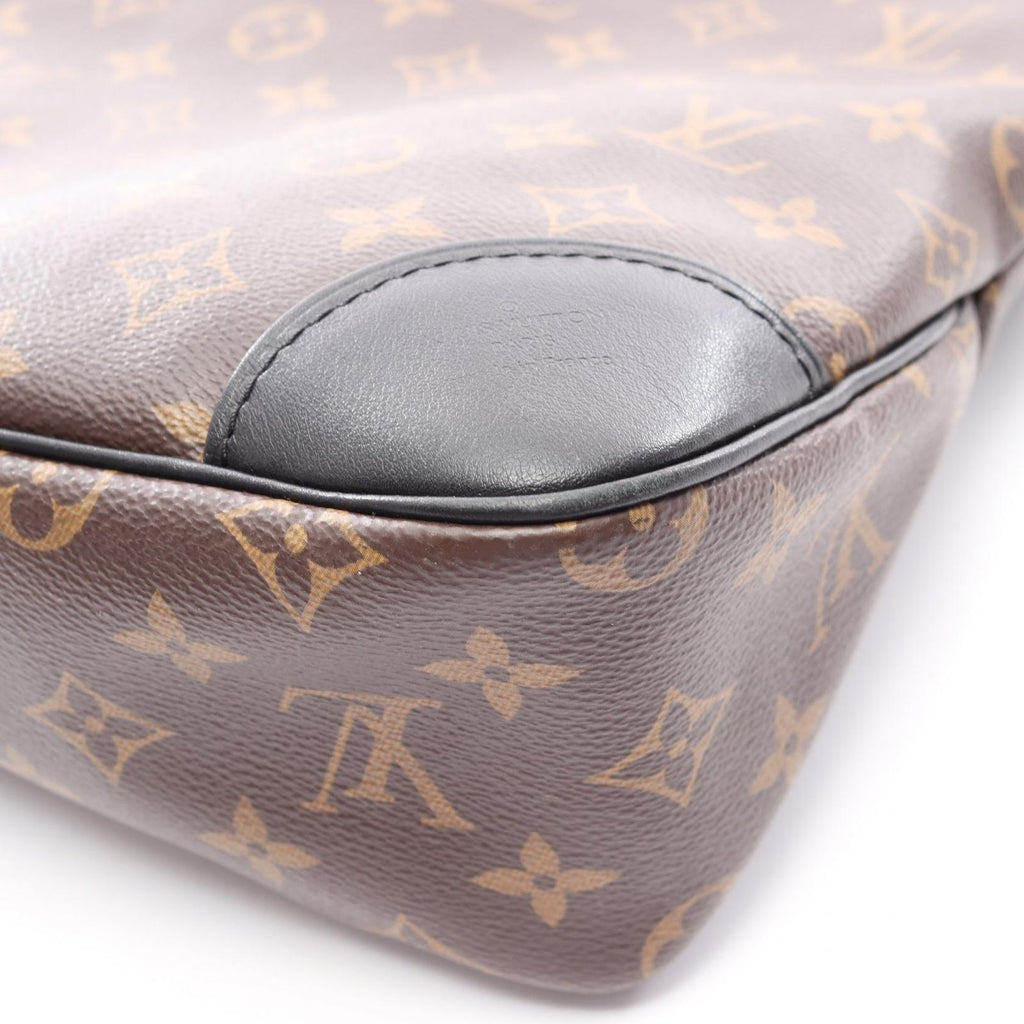 Louis Vuitton Shoulder Bag Odeon NM MM Noir Canvas Leather — view 8