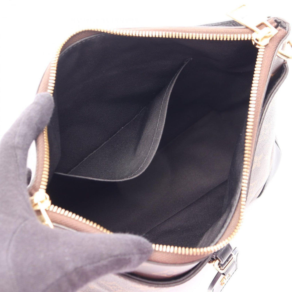 Louis Vuitton Shoulder Bag Odeon NM MM Noir Canvas Leather — view 3