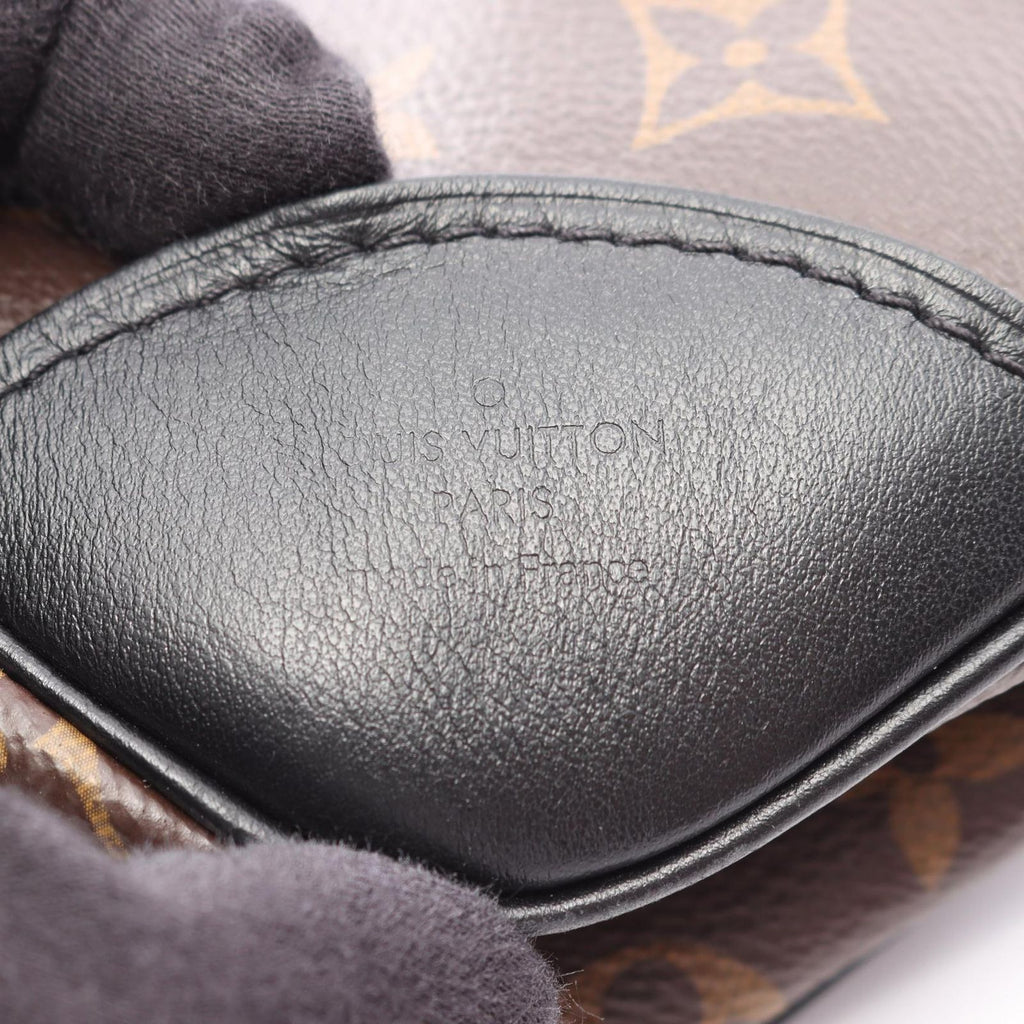Louis Vuitton Shoulder Bag Odeon NM MM Noir Canvas Leather — view 4