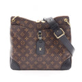 Louis Vuitton Shoulder Bag Odeon NM MM Noir Canvas Leather
