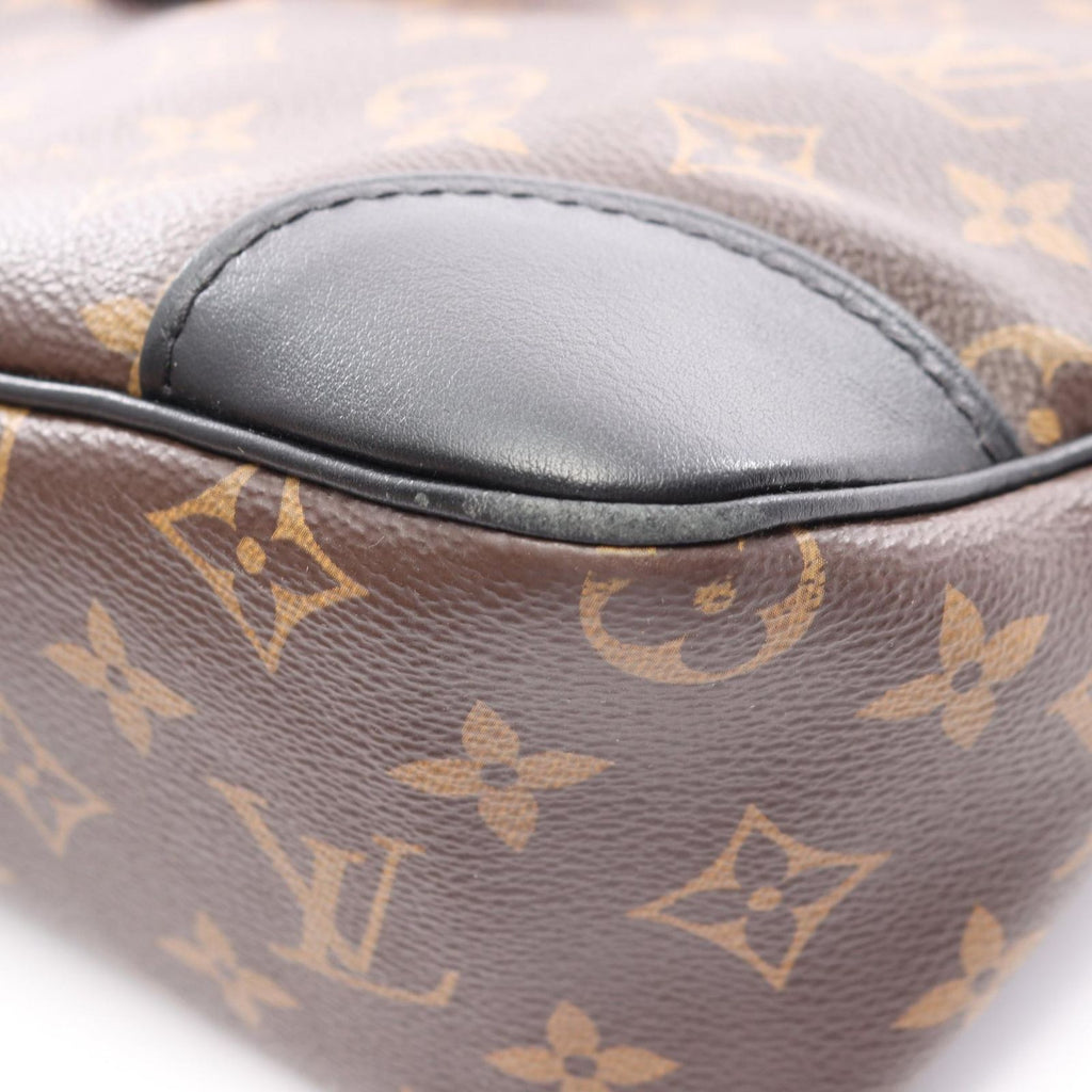 Louis Vuitton Shoulder Bag Odeon NM MM Noir Canvas Leather — view 7