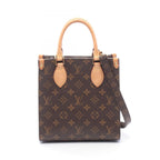 Louis Vuitton Handbag Sac Plat BB 2-Way Canvas Leather Sac Pla BB