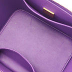 Chanel Shoulder Bag Quilted Vanity 2-Way Purple Caviar Leather Chain — view 6