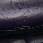 Chanel Shoulder Bag 2.55 Quilted Maxi Double Flap Purple Patent Leather Big — view 4