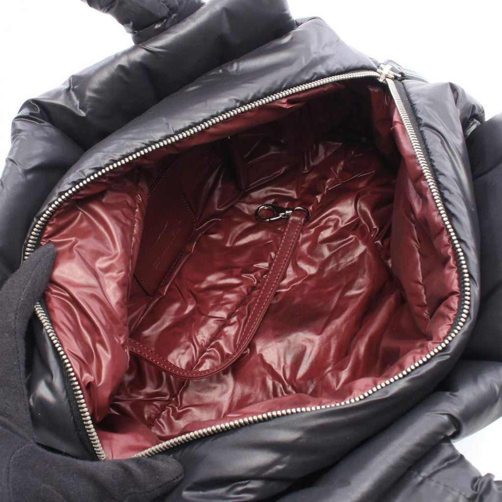 Chanel Coco Cocoon Black Nylon Leather Mini Boston Bag — view 3