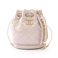 Chanel Shoulder Bag Quilted Light Pink Leather