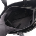 Chanel Tote Paris Biarritz PM Black Canvas Leather PM — view 3