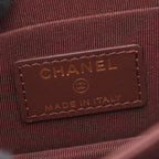 Chanel Shoulder Bag Quilted Mini Black Caviar Leather Chain Wallet — view 4