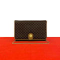 Celine Vintage Macadam Blason Triomphe Pattern Leather Mini Chain Shoulder
