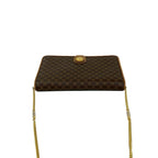 Celine Vintage Macadam Blason Triomphe Pattern Leather Mini Chain Shoulder — view 4